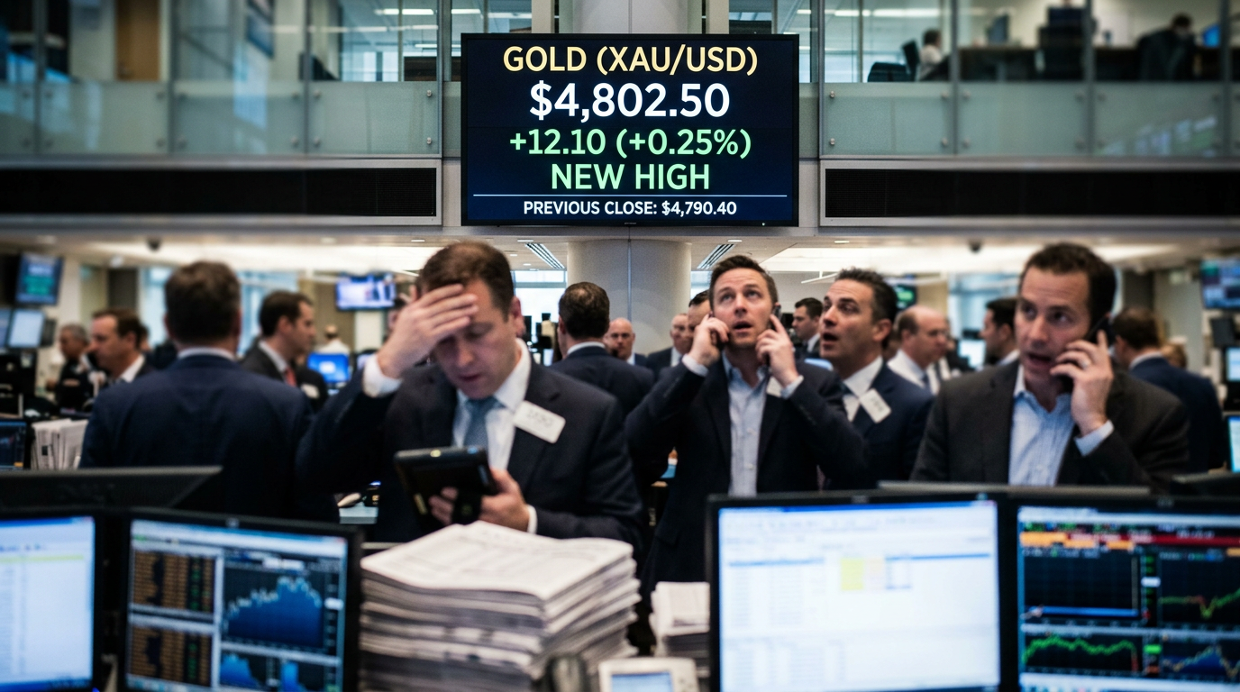 Gold Surpasses $4,800 as Geopolitical Tensions and Weak Dollar Fuel ...