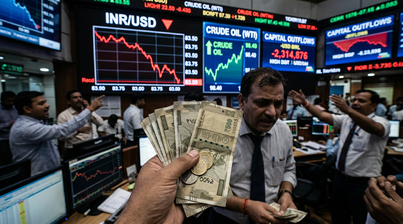 Oil Shock Tests the Indian Rupee: Why USD/INR Could Stay Elevated